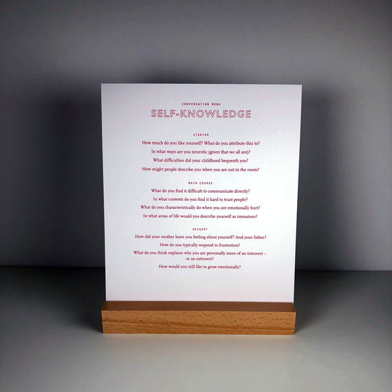 Conversation Menus - 20 Menus with 12 questions per menu, across varying themes - to foster friendship and bring meals to life.